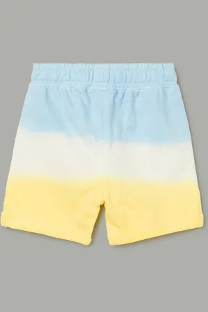 Lifestyle Boys Ombre Printed Regular Fit Mid-Rise Denim Shorts
