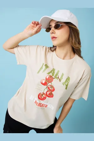 Mast & Harbour Women Printed Applique T-shirt