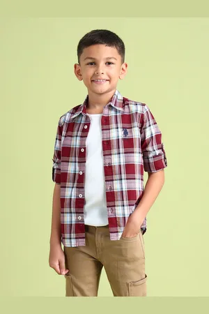 Ralph Lauren Boys Tartan Checked Pure Cotton Casual Shirt