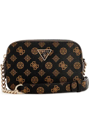 Guess Women Brand Logo Printed Structured Shoulder Bag