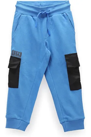 Ralph Lauren Boys Colourblocked Pure Cotton Mid-Rise Joggers