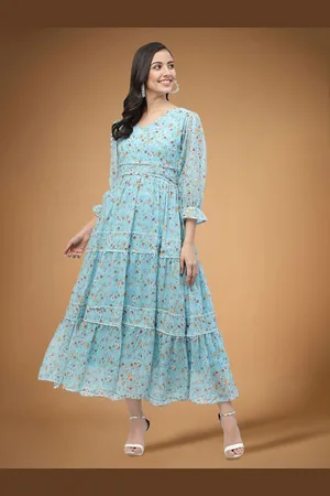 Moda Rapido Floral Print Applique Fit & Flare Dress