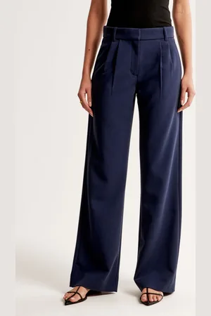 Chemistry Women Comfort Flared High-Rise Pleated Trousers