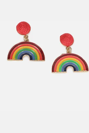 Forever 21 Multicoloured Contemporary Drop Earrings
