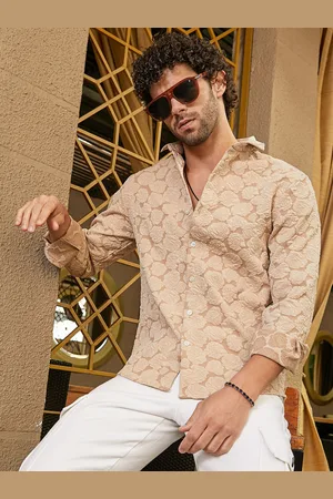 Campus Men Comfort Opaque Printed Casual Shirt