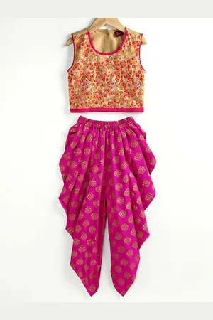 Twisha Girls Top with Dhoti Pants