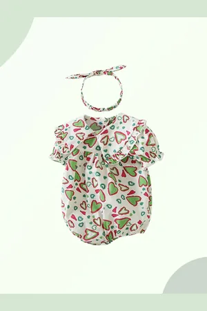 Stylecast Girls Printed Cotton Romper