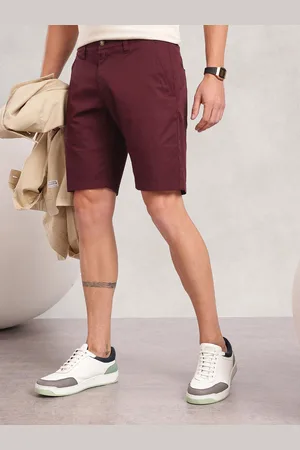 Nautica Men Solid Pure Cotton Slim Fit Chino Shorts