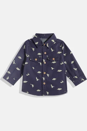 Mothercare Boys Conversational Printed Pure Cotton Casual Shirt