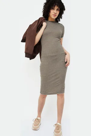 Lifestyle Striped Bodycon Dress