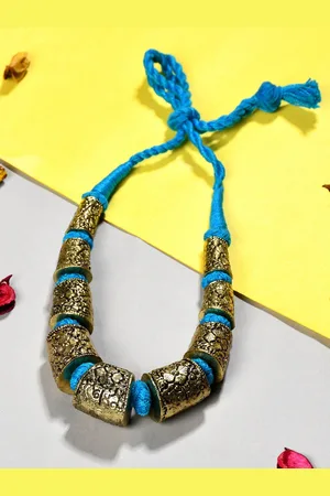 Bamboo Tree Jewels Slip-On Statement Necklace