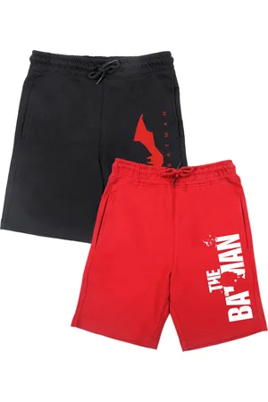 Wear Your Mind Boys Pack of 2 Printed Batman Outdoor Shorts