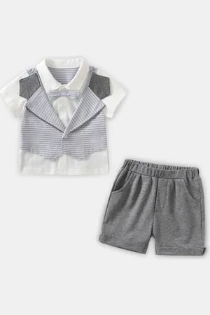 Stylecast Boys Striped Shirt with Shorts