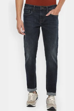 Louis Philippe Men Mid Rise Clean Look Light Fade Slim Fit Stretchable Jeans