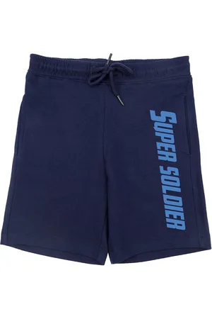 Wear Your Mind Boys Navy Blue Avengers Printed Shorts
