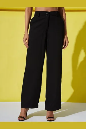 Corsica Women Loose Fit High-Rise Pleated Trousers