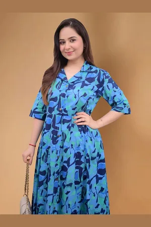 Moda Rapido Floral Print Applique Fit & Flare Dress