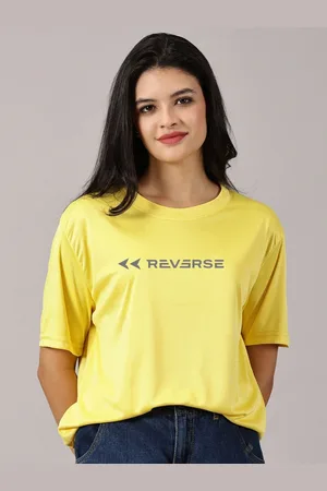 Rodzen Women Printed Drop-Shoulder Sleeves Applique T-shirt