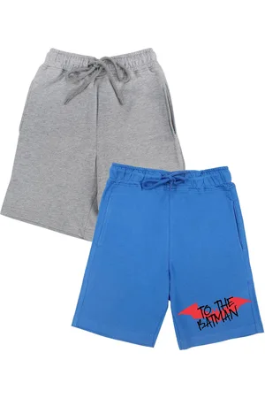 Wear Your Mind Boys Set Of 2 Blue & Grey Batman Outdoor Shorts