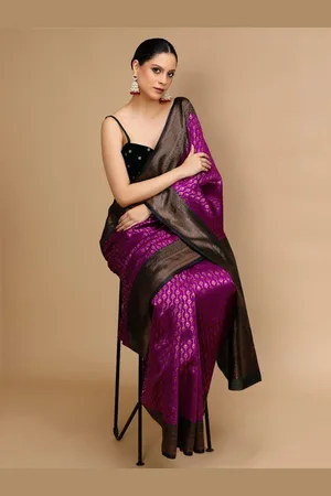 House of Pataudi Ethnic Motifs Woven Design Banarasi Saree