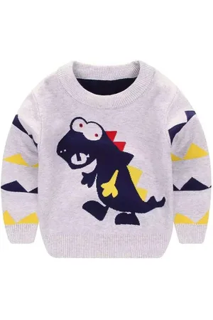 Stylecast Boys Grey Printed Pullover