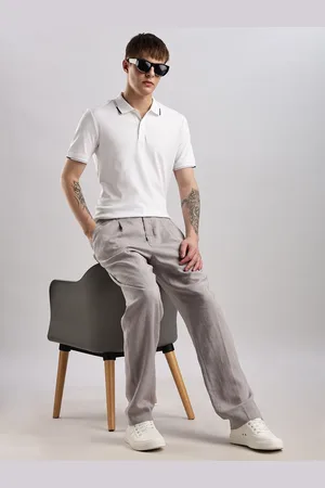 Calvin Klein Men Urban Slim Slim Fit Pleated Trousers