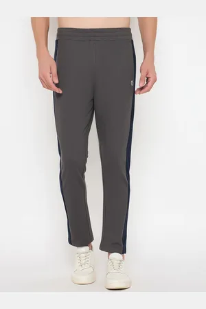 John Players Men Colourblocked Mid Rise Track Pants