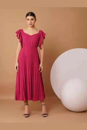 Chemistry Crepe Fit & Flare Midi Dress