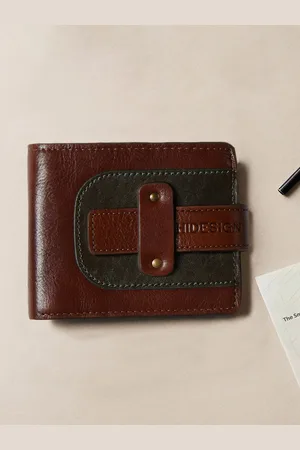 Hidesign Men Self Design Leather Two Fold Wallet