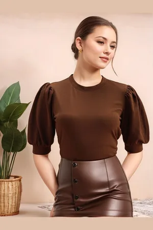 Mast & Harbour Puff Sleeve Top