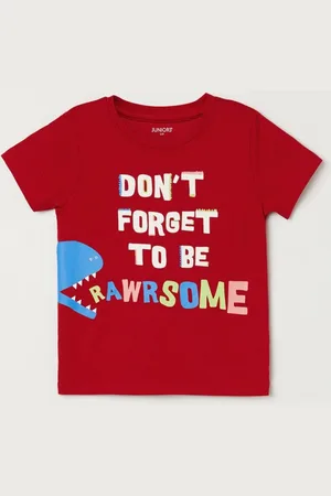 Lifestyle Boys Typography Printed Round Neck Cotton T-Shirt