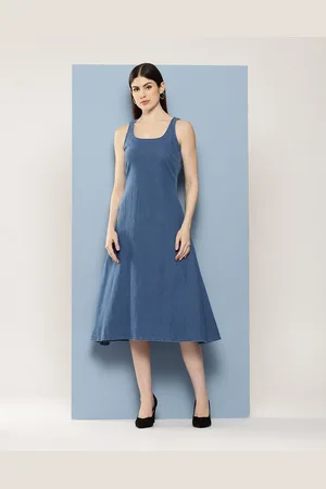 Chemistry Denim A-Line Midi Dress