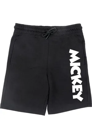 Wear Your Mind Boys Black Mickey Mouse Shorts