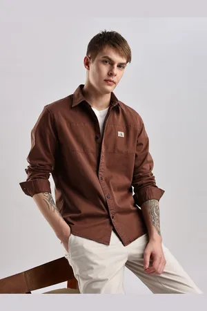 Calvin Klein Men Classic Slim Fit Opaque Casual Shirt