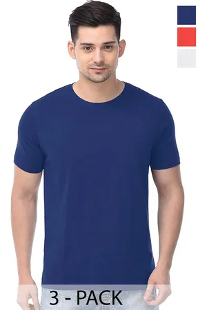 Color Capital Unisex Pack Of 3 Regular Fit Cotton T-Shirts