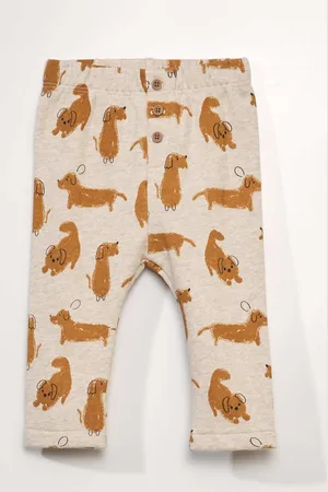 KIABI Boys Printed Ankle-Length Pure Cotton Leggings