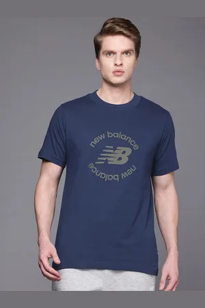 New Balance Brand Logo Printed Pure Cotton Athleisure T-shirt