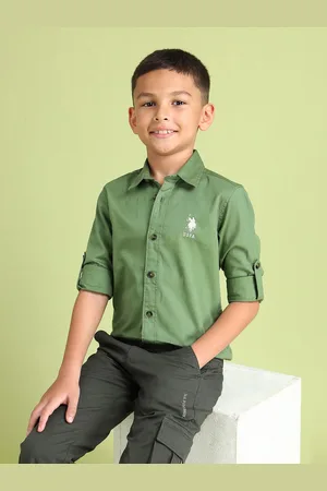 Ralph Lauren Boys Spread Collar Pure Cotton Casual Shirt