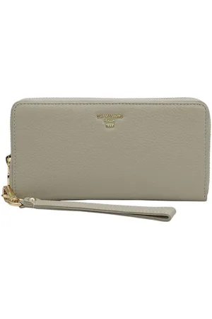Da Milano Women Textured Leather Zip Around Wallet