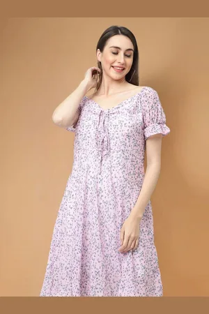 Moda Rapido Floral Print Applique Fit & Flare Dress