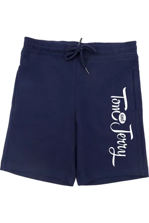 Wear Your Mind Boys Navy Blue Tom & Jerry Printed Shorts