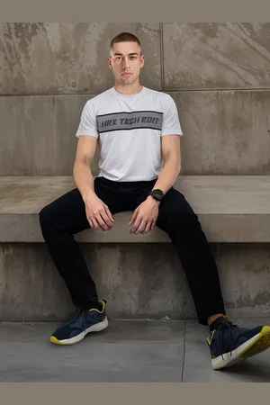 HRX Regular-Fit Brand Logo Print T-shirt