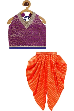Twisha Girls Top with Dhoti Pants