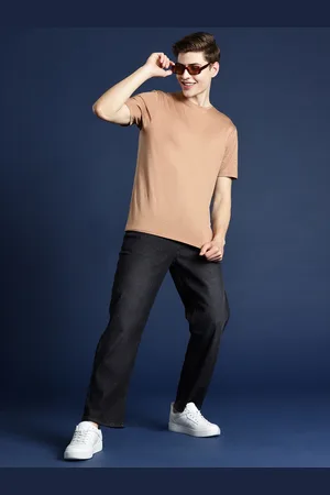 Mast & Harbour Men Straight Fit Light Fade Stretchable Jeans