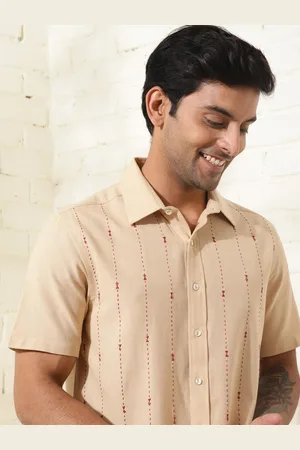 Fabindia Spread Collar Cotton Casual Shirt