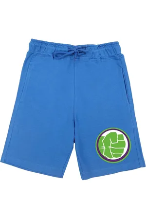 Wear Your Mind Boys Blue Hulk Graphic Print Shorts