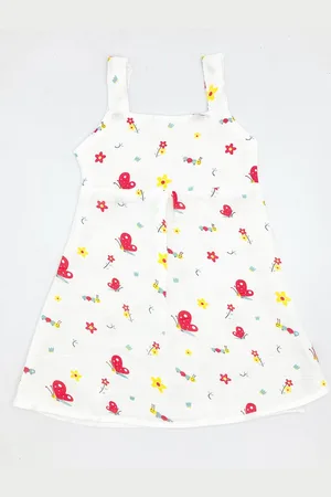 BAESD Girls Floral Printed A-Line Midi Dress
