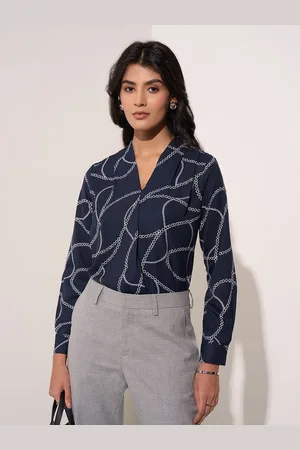 Pantaloons Print Shirt Style Top