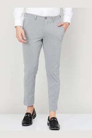 Lifestyle Men Mid-Rise Plain Formal Trousers
