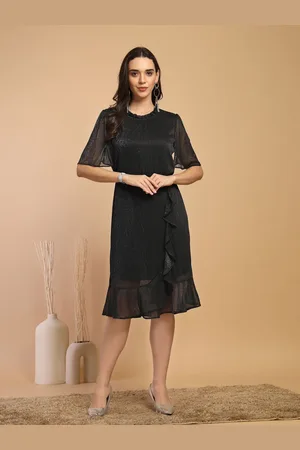 Gipsy Woman Ruffles Sheath Midi Dress